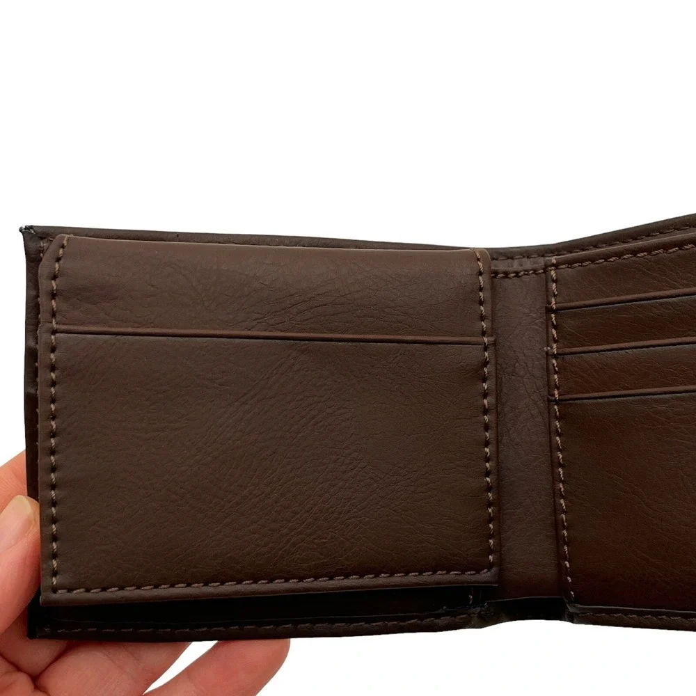 Levis Men's Bifold Wallet Identity Theft‎ Protection RFID-Blocking Brown